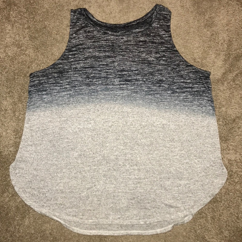 Women’s a.n.a. Ombré Blue Grey Tank Top XL